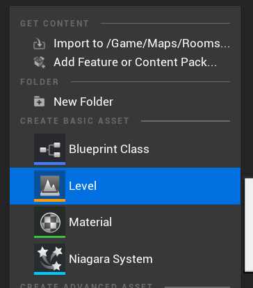 Creating a new level object