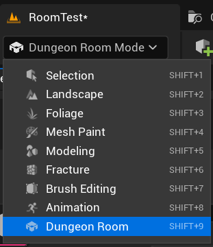 Switching to the Dungeon Room view