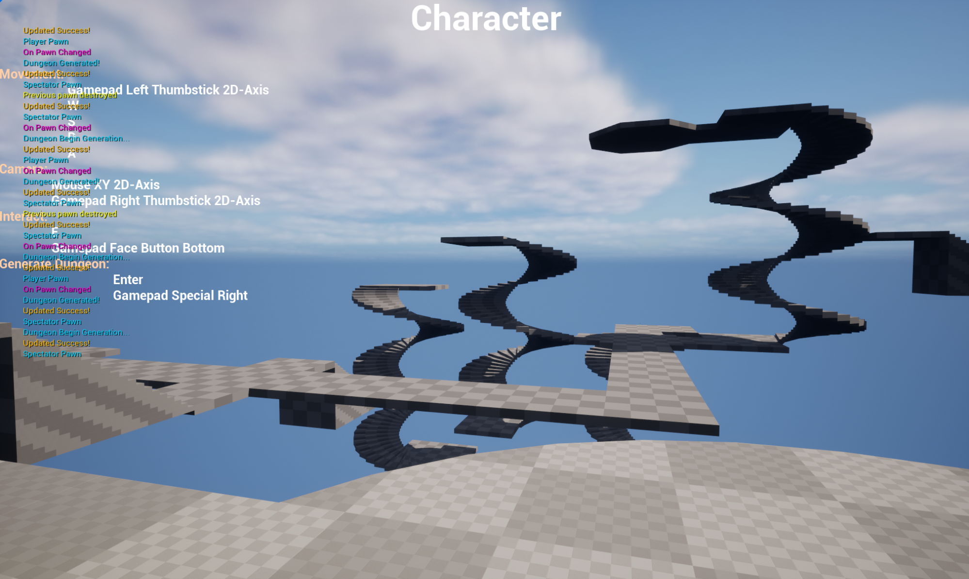 Example of default dungeon generation